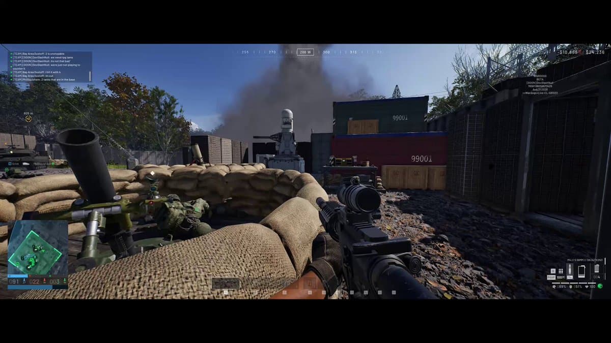 Turns out the C-RAM in @WARDOGS is pretty good against tanks 👌