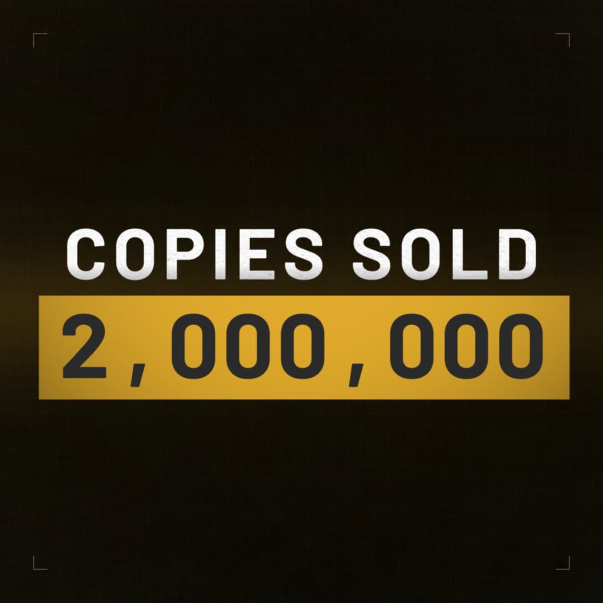 2 MILLION COPIES SOLD. Thank you all. Beyond humbled. We made a game we wanted to play wi…